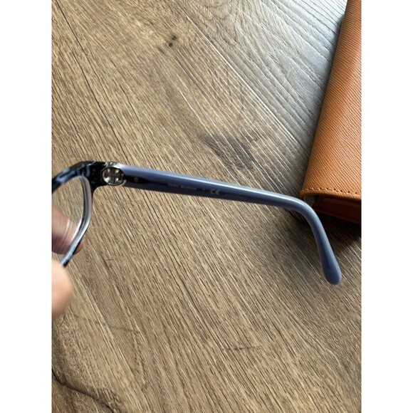 Tory Burch Black Blue Tortoise Rectangular Glasses TY2055 53 16 135 Frames Only - Picture 5 of 7